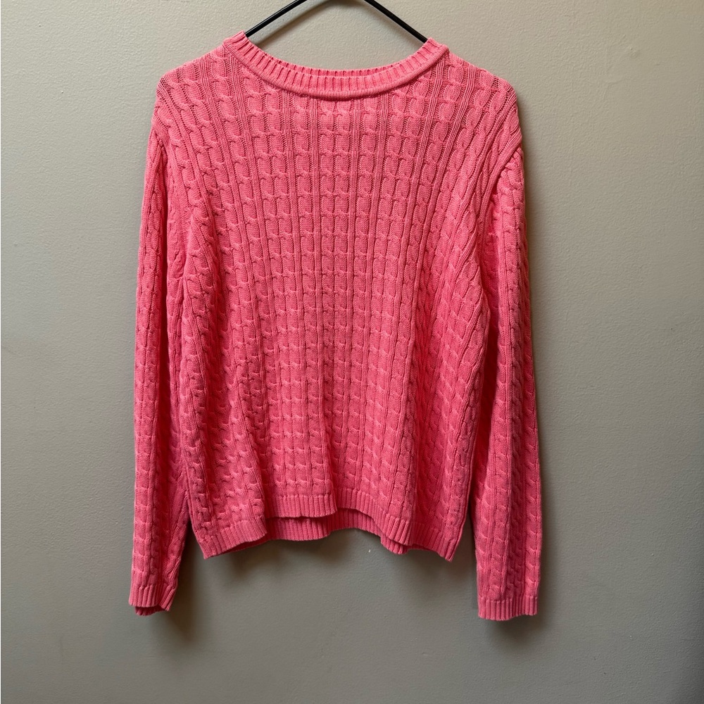 Pink Cable Knit Sweater - Picture 1 of 2